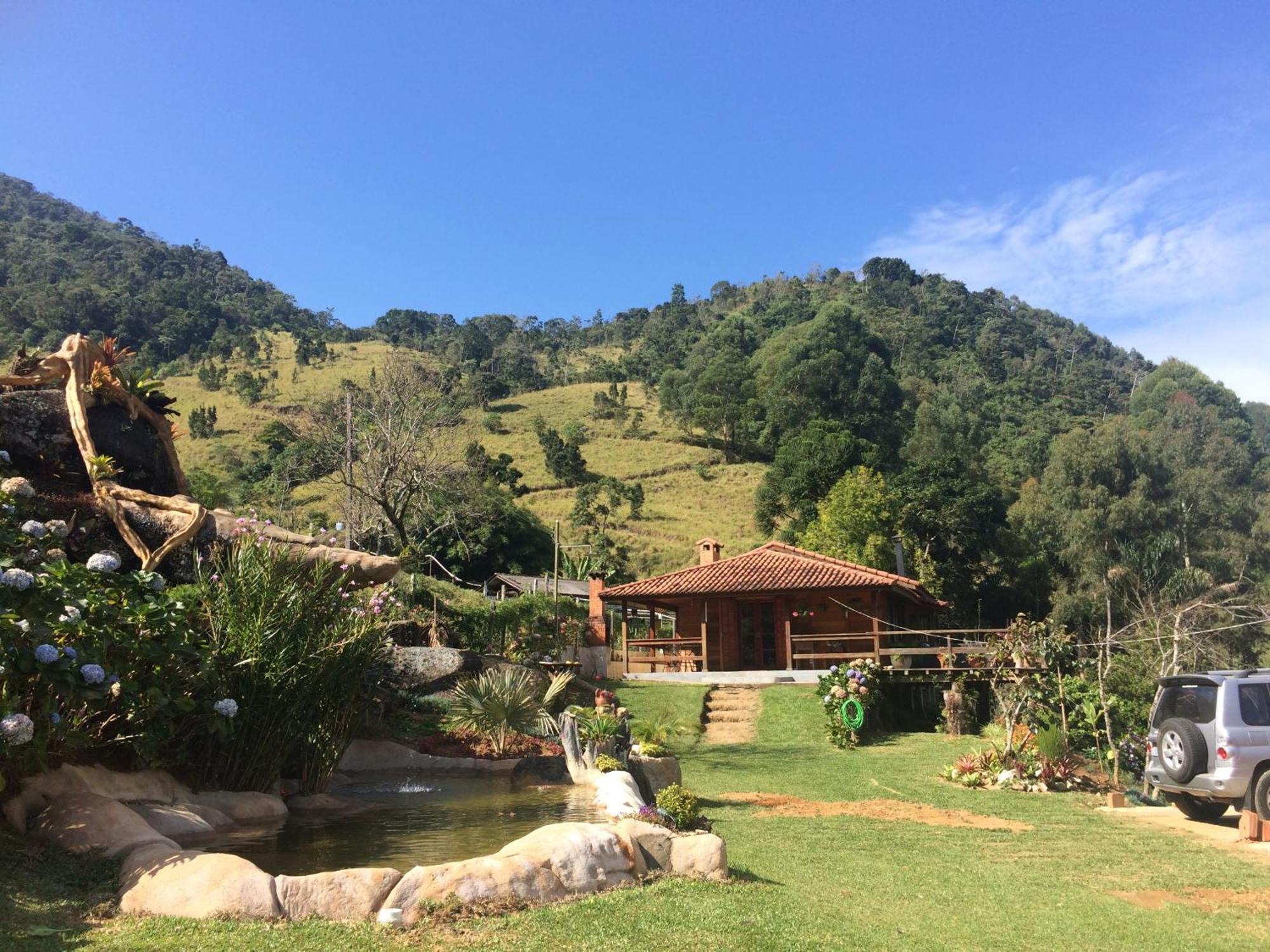 Sitio Com Piscina Natural E Cascata, Com Linda Vista Em Lumiar. Luaran gambar
